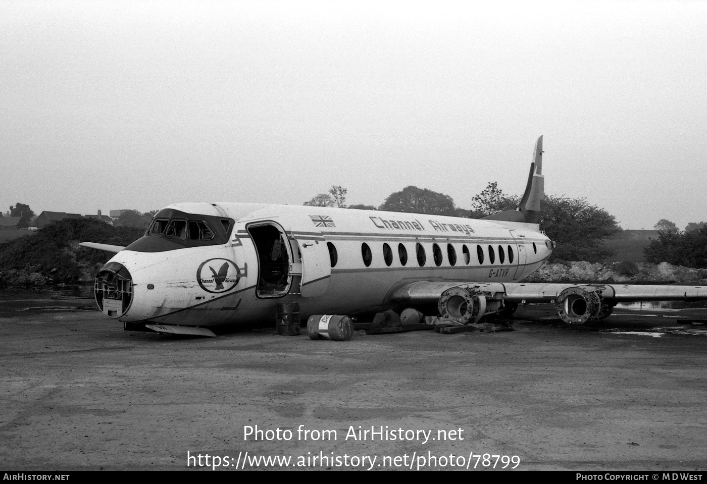 Aircraft Photo of G-ATVR | Vickers 812 Viscount | Channel Airways | AirHistory.net #78799