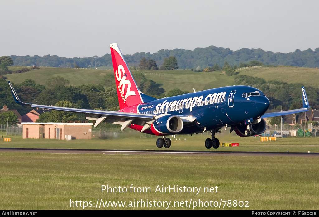 Aircraft Photo of OM-NGC | Boeing 737-76N | SkyEurope Airlines | AirHistory.net #78802