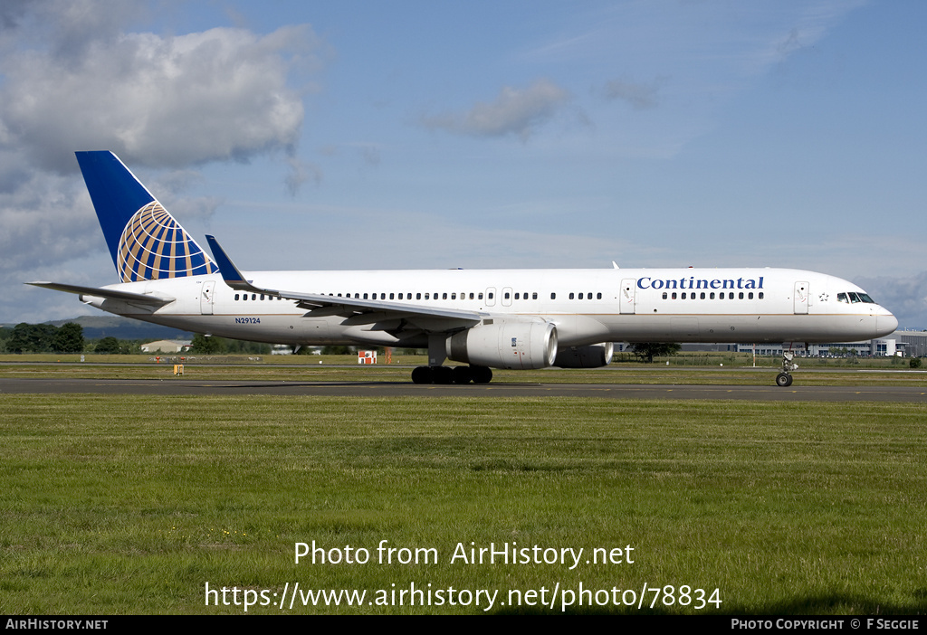 Aircraft Photo of N29124 | Boeing 757-224 | Continental Airlines | AirHistory.net #78834