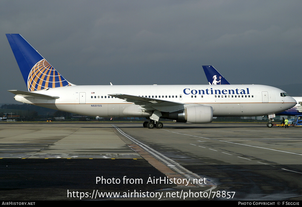 Aircraft Photo of N68155 | Boeing 767-224/ER | Continental Airlines | AirHistory.net #78857