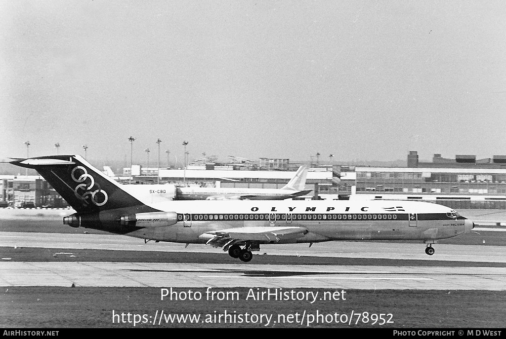 Aircraft Photo of SX-CBD | Boeing 727-284 | Olympic | AirHistory.net #78952