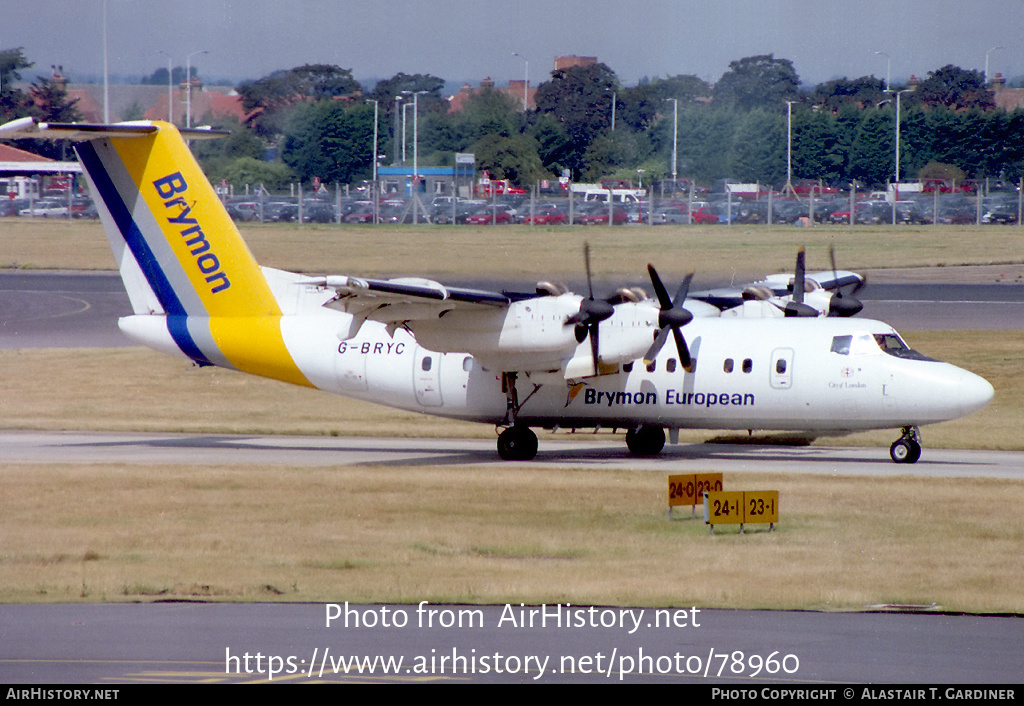 Aircraft Photo of G-BRYC | De Havilland Canada DHC-7-110 Dash 7 | Brymon European Airways | AirHistory.net #78960