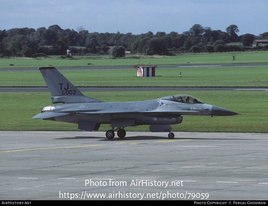 Aircraft Photo of 82-1002 / AF82-002 | General Dynamics F-16A Fighting Falcon | USA - Air Force | AirHistory.net #79059