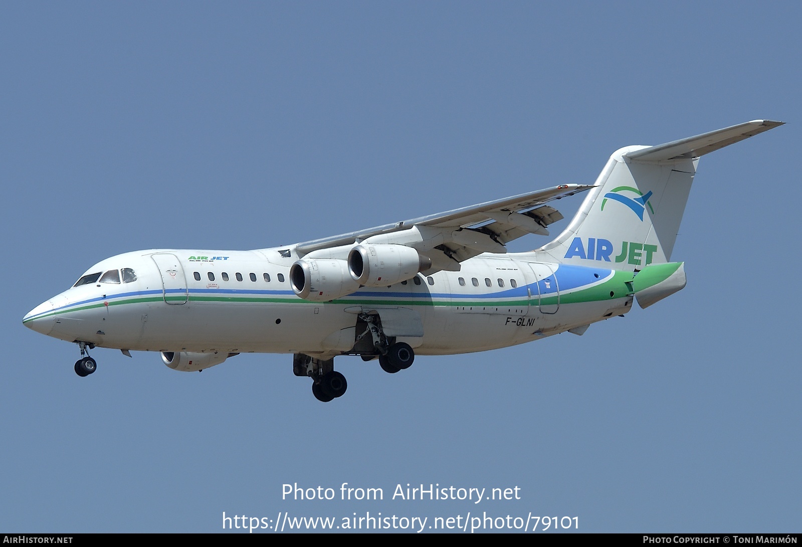 Aircraft Photo of F-GLNI | British Aerospace BAe-146-200QC | Air Jet | AirHistory.net #79101