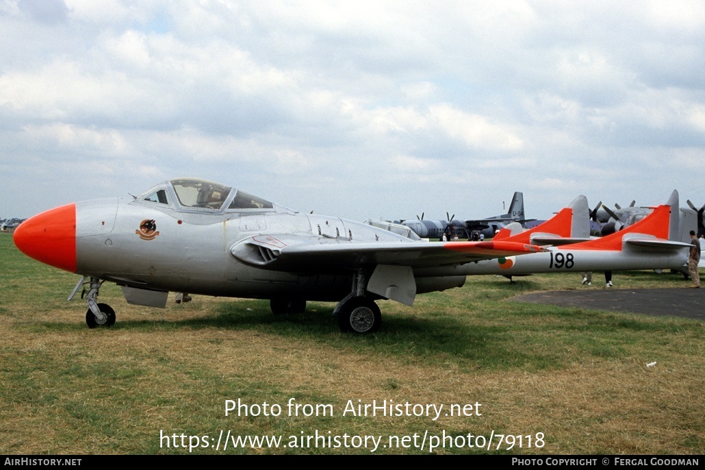 Aircraft Photo of 198 | De Havilland D.H. 115 Vampire T11 | Ireland - Air Force | AirHistory.net #79118