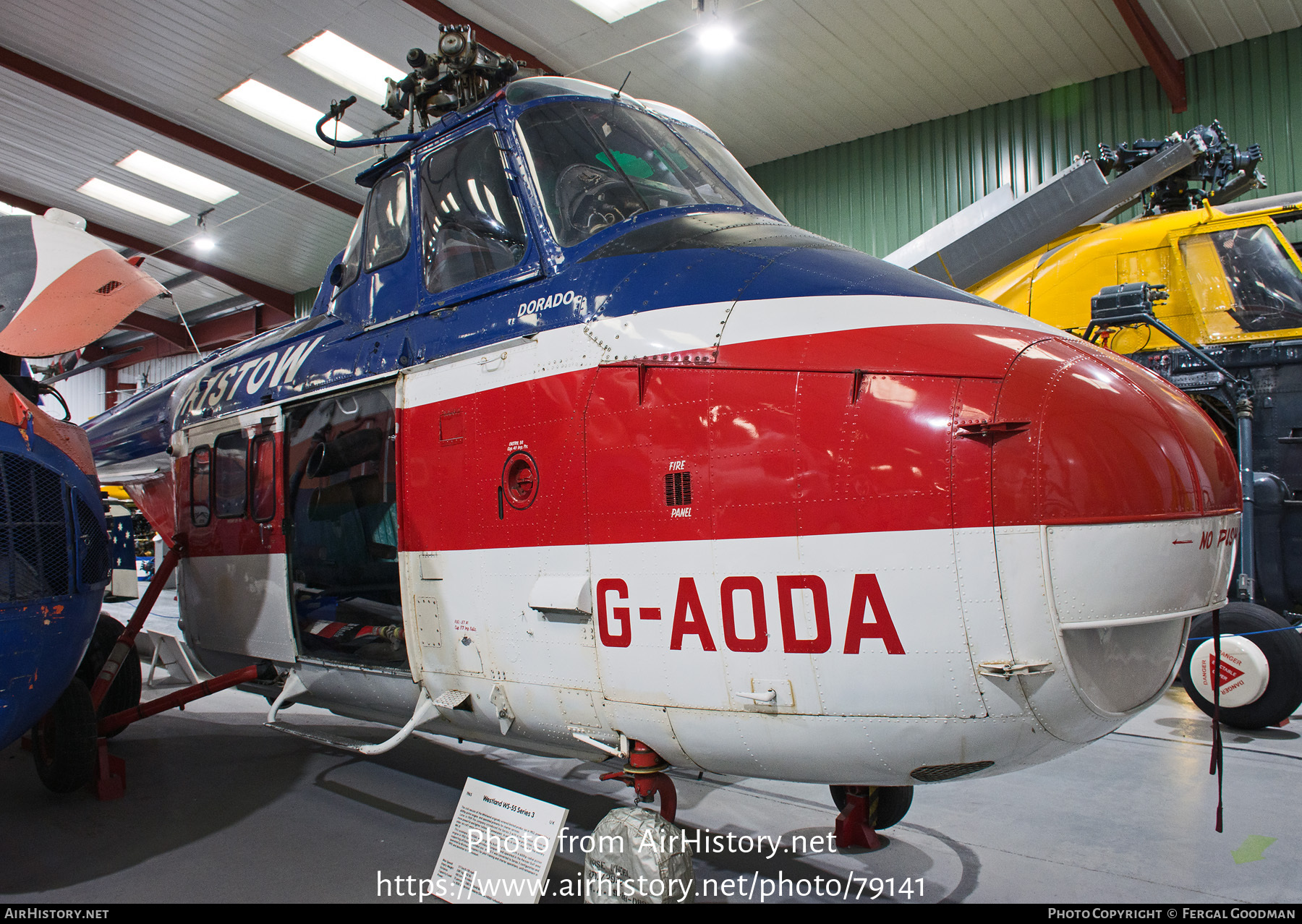 Aircraft Photo of G-AODA | Westland WS-55 Whirlwind 3 | Bristow Helicopters | AirHistory.net #79141