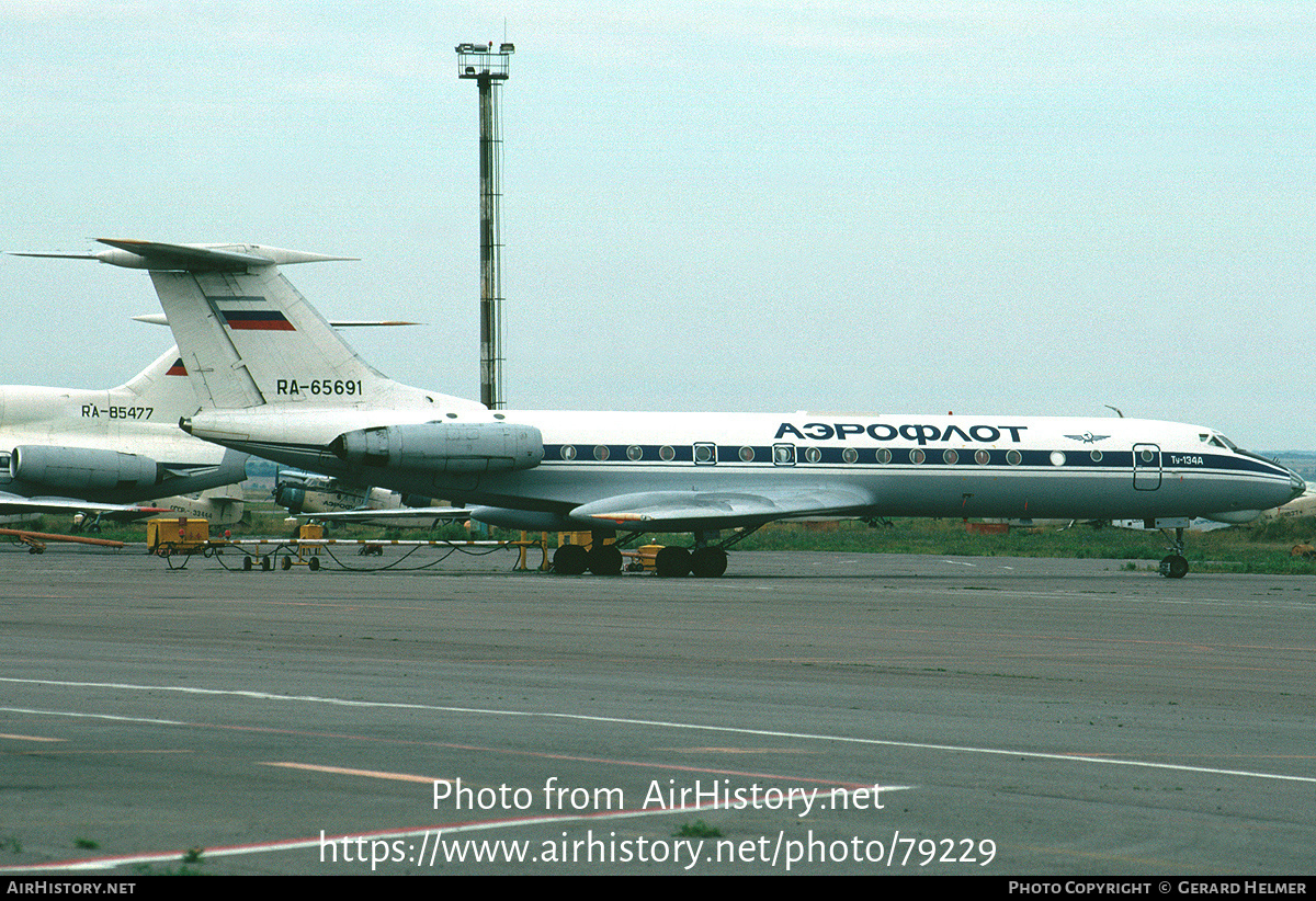 Aircraft Photo of RA-65691 | Tupolev Tu-134AK | Aeroflot | AirHistory.net #79229