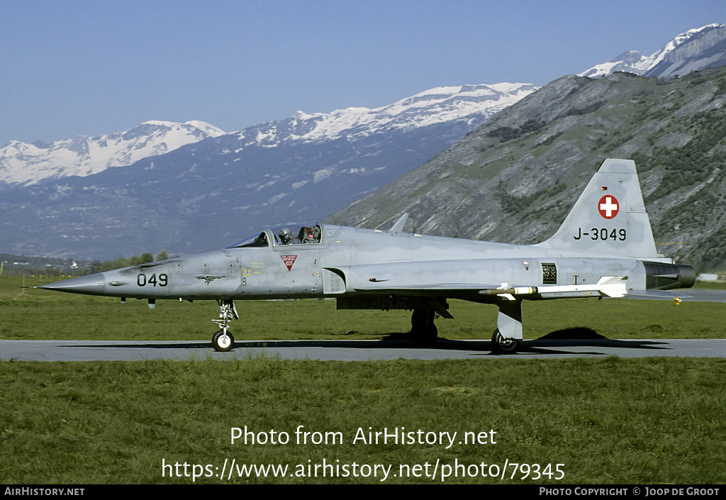 Aircraft Photo of J-3049 | Northrop F-5E Tiger II | Switzerland - Air Force | AirHistory.net #79345