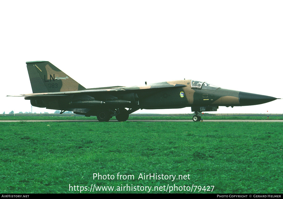 Aircraft Photo of 74-0183 / AF74-183 | General Dynamics F-111F Aardvark | USA - Air Force | AirHistory.net #79427