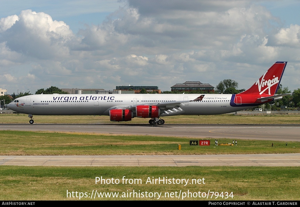 Aircraft Photo of G-VOGE | Airbus A340-642 | Virgin Atlantic Airways | AirHistory.net #79434