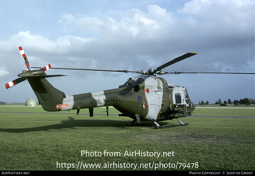 Aircraft Photo of XZ614 | Westland WG-13 Lynx AH7 | UK - Marines | AirHistory.net #79478