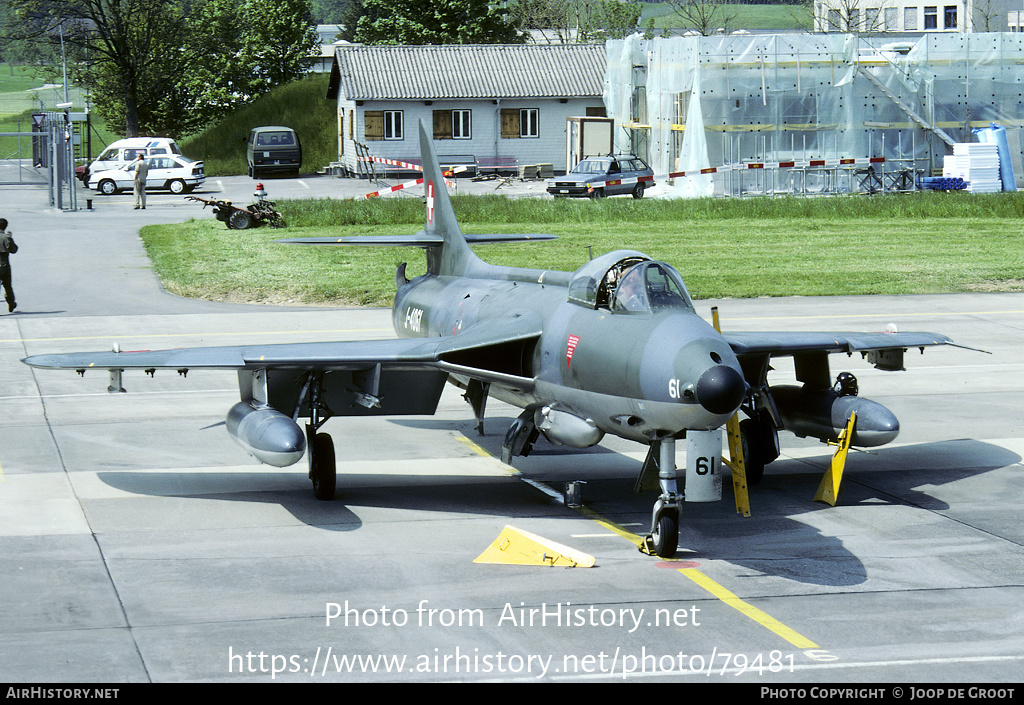 Aircraft Photo of J-4061 | Hawker Hunter F58 | Switzerland - Air Force | AirHistory.net #79481