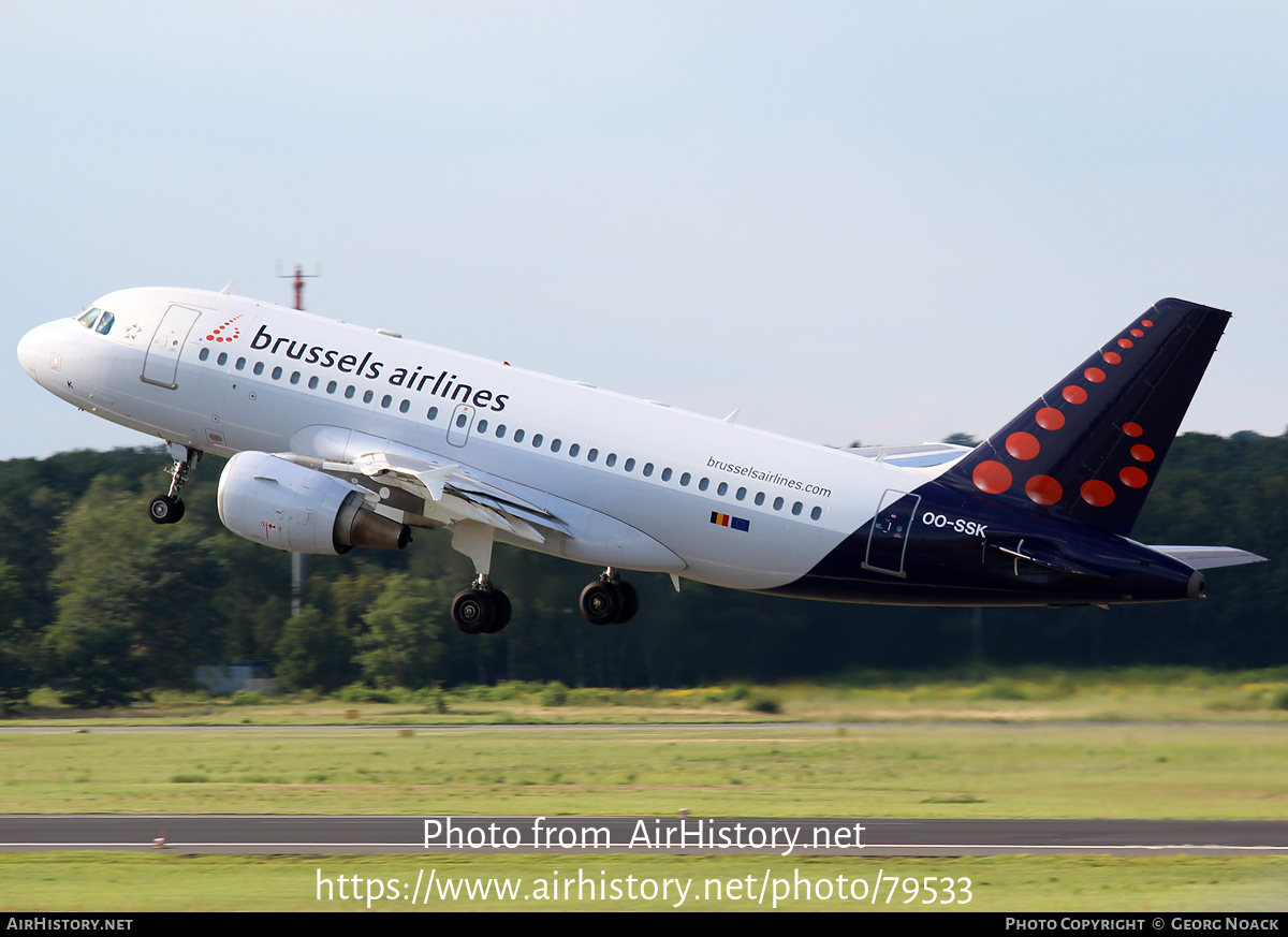 Aircraft Photo of OO-SSK | Airbus A319-112 | Brussels Airlines | AirHistory.net #79533