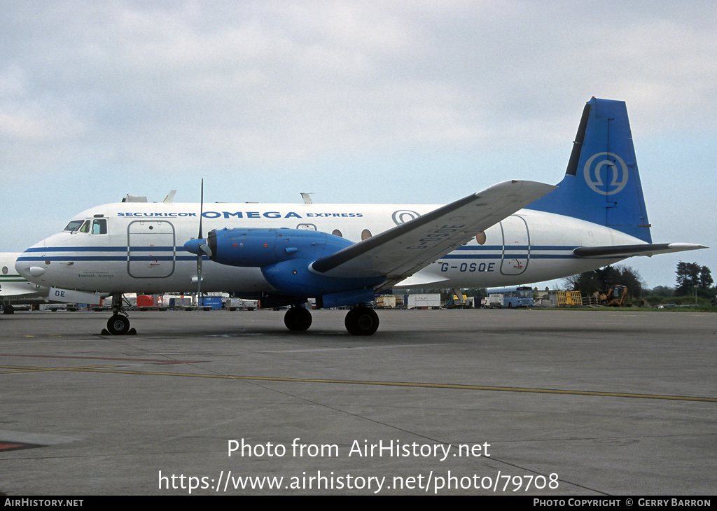 Aircraft Photo of G-OSOE | Hawker Siddeley HS-748 Srs2A/275 | Securicor Express | AirHistory.net #79708