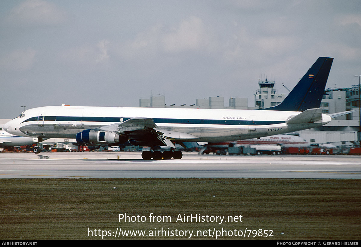 Aircraft Photo of YV-814C | Douglas DC-8-54(F) | Aerolíneas Latinas | AirHistory.net #79852