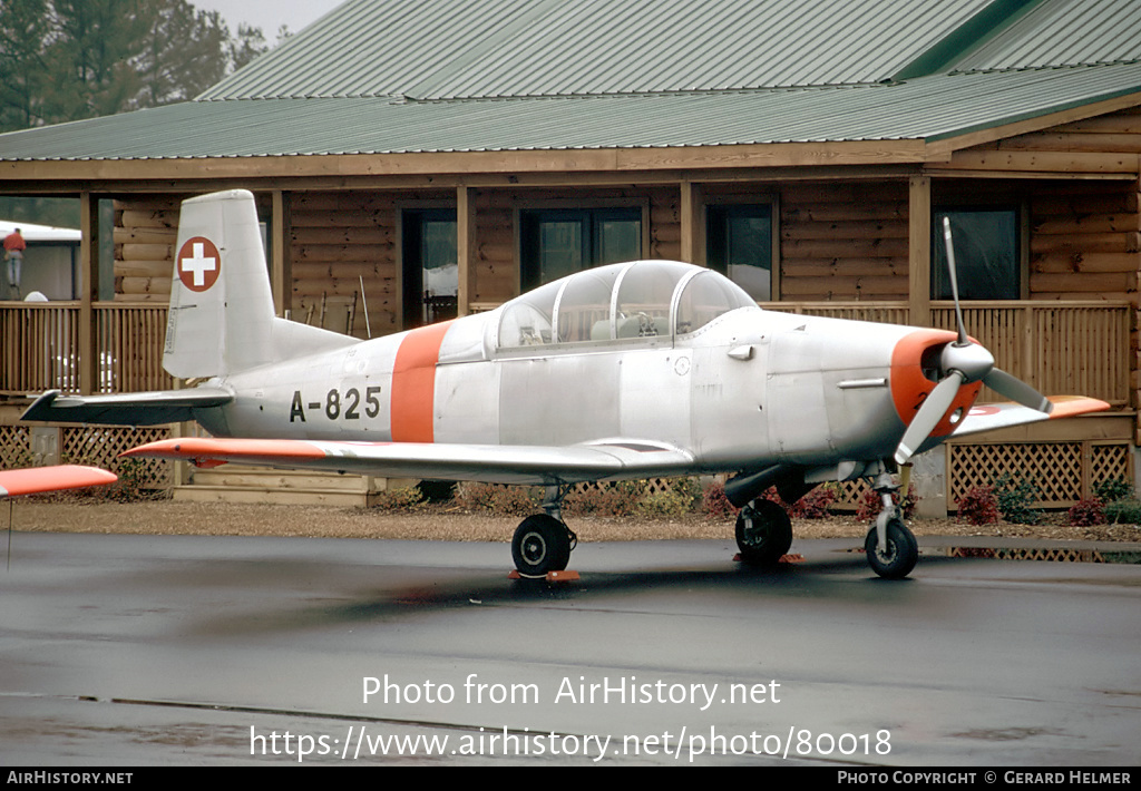 Aircraft Photo of A-825 | Pilatus P-3-05 | Switzerland - Air Force | AirHistory.net #80018