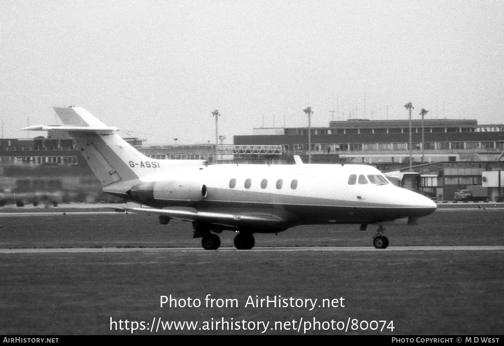 Aircraft Photo of G-ASSI | Hawker Siddeley HS-125-1B | AirHistory.net #80074