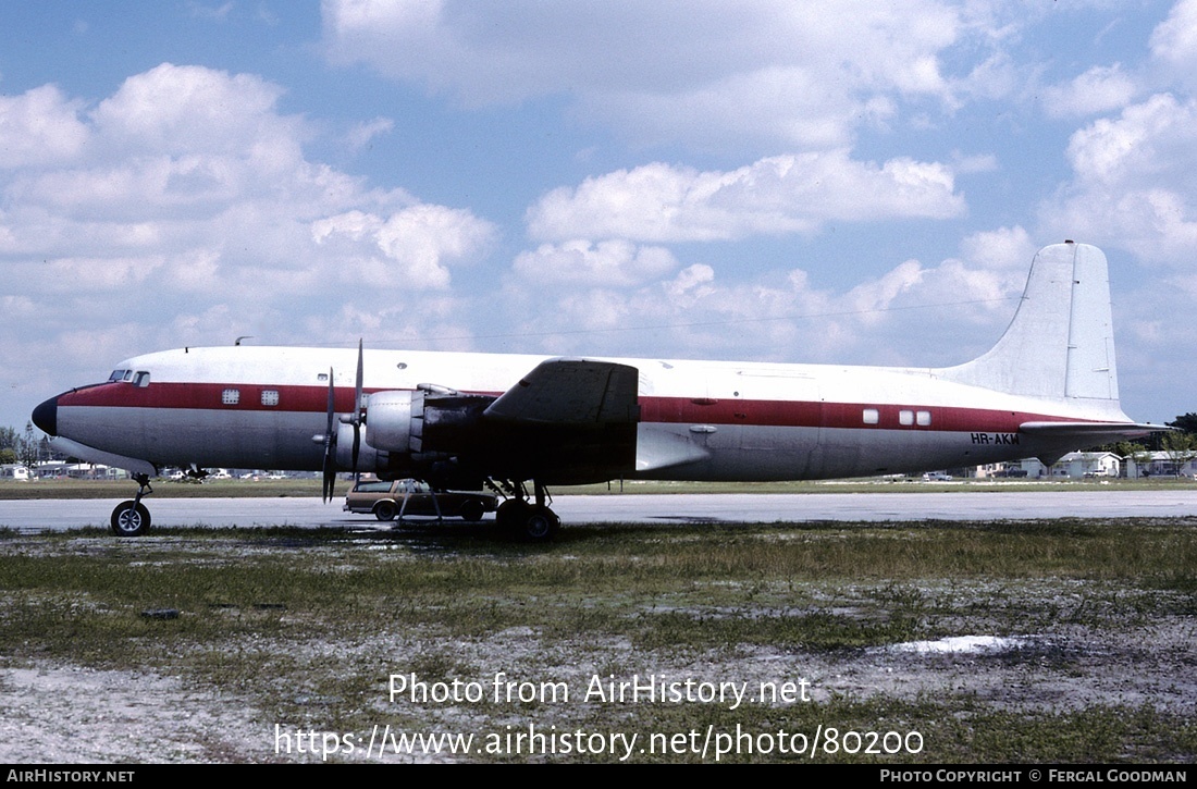 Aircraft Photo of HR-AKW | Douglas DC-6B(F) | Servicios Aereos Generales | AirHistory.net #80200