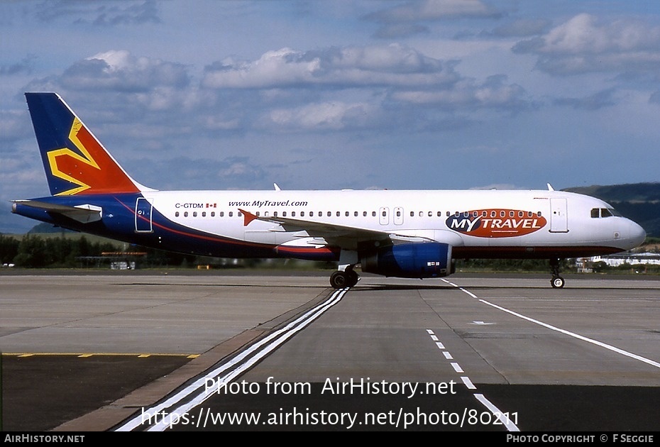 Aircraft Photo of C-GTDM | Airbus A320-231 | MyTravel Airways | AirHistory.net #80211