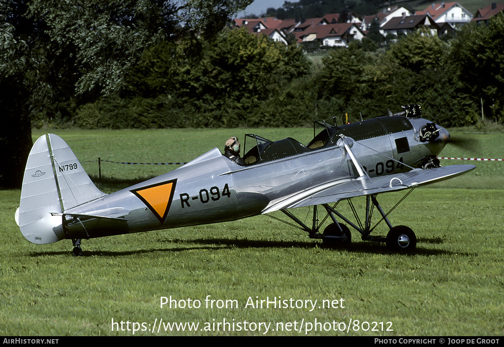 Aircraft Photo of N1799 / R-094 | Ryan PT-22A Recruit (ST3KR) | Netherlands East Indies - Air Force | AirHistory.net #80212