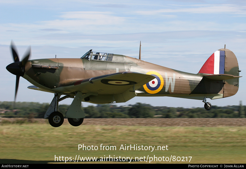 Aircraft Photo of G-HUPW / R4118 | Hawker Hurricane Mk1 | UK - Air Force | AirHistory.net #80217