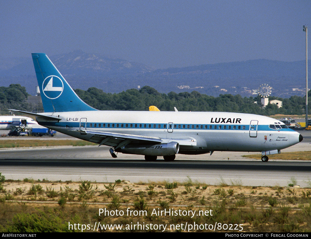 Aircraft Photo of LX-LGI | Boeing 737-2C9/Adv | Luxair | AirHistory.net #80225