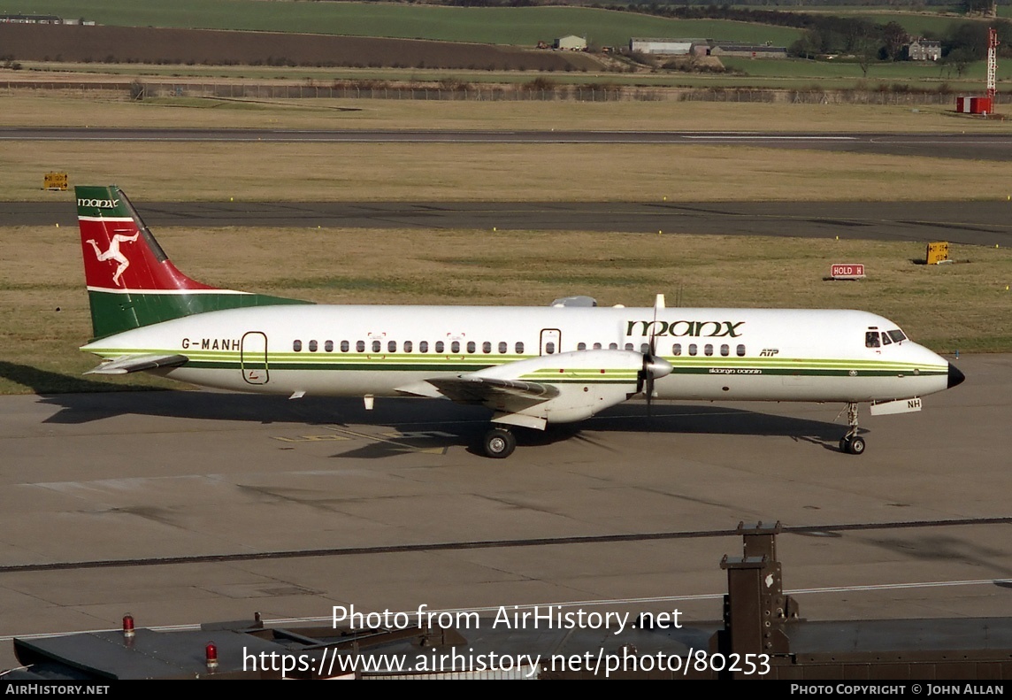 Aircraft Photo of G-MANH | British Aerospace ATP | Manx Airlines | AirHistory.net #80253