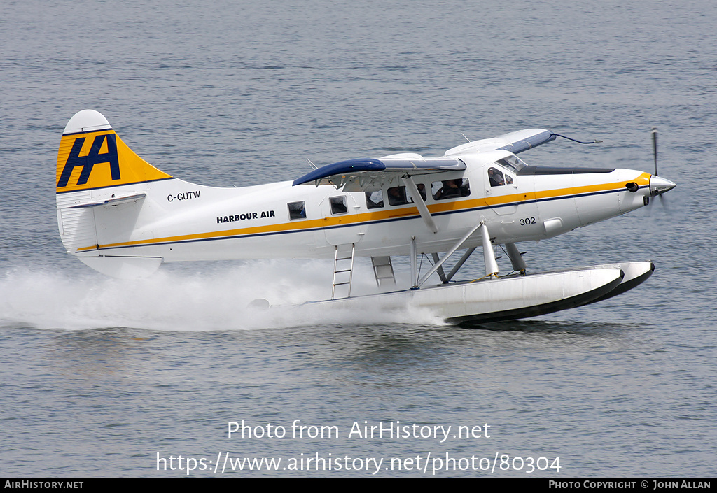 Aircraft Photo of C-GUTW | Vazar DHC-3T Turbine Otter | Harbour Air | AirHistory.net #80304