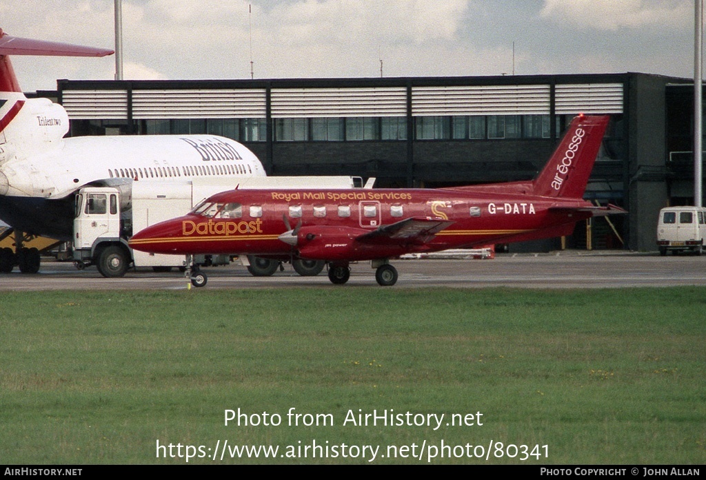 Aircraft Photo of G-DATA | Embraer EMB-110P2 Bandeirante | Datapost | AirHistory.net #80341