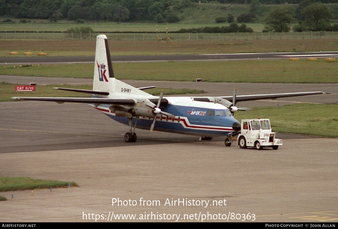 Aircraft Photo of G-BHMY | Fokker F27-200 Friendship | Air UK | AirHistory.net #80363