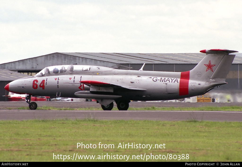 Aircraft Photo of G-MAYA | Aero L-29 Delfin | AirHistory.net #80388