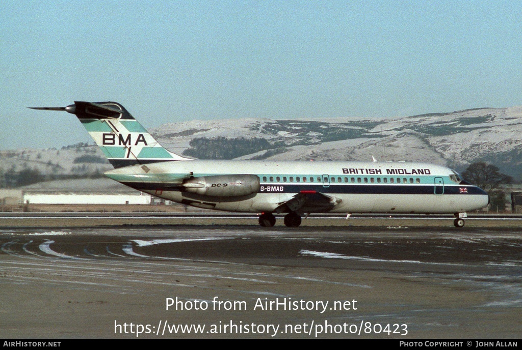 Aircraft Photo of G-BMAG | Douglas DC-9-15 | British Midland Airways - BMA | AirHistory.net #80423