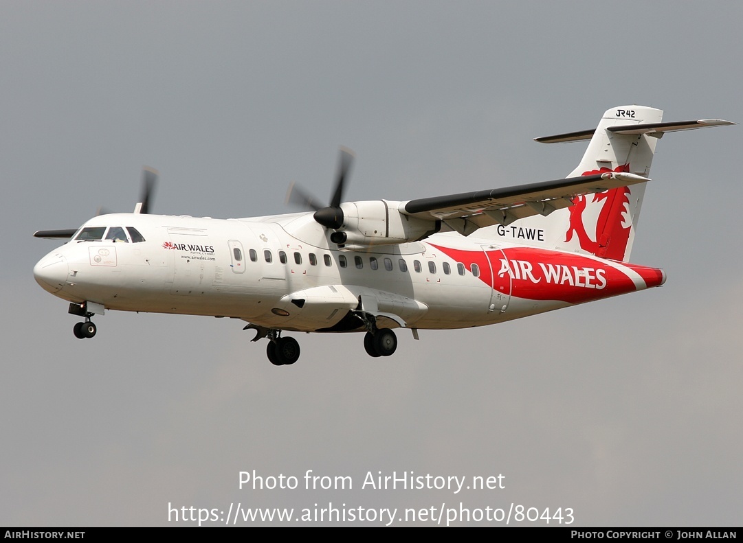 Aircraft Photo of G-TAWE | ATR ATR-42-300 | Air Wales | AirHistory.net #80443