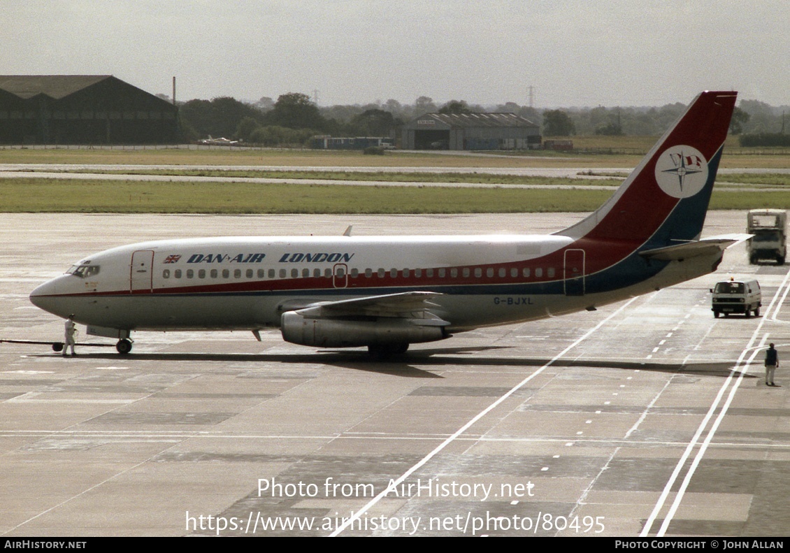 Aircraft Photo of G-BJXL | Boeing 737-2T4/Adv | Dan-Air London | AirHistory.net #80495