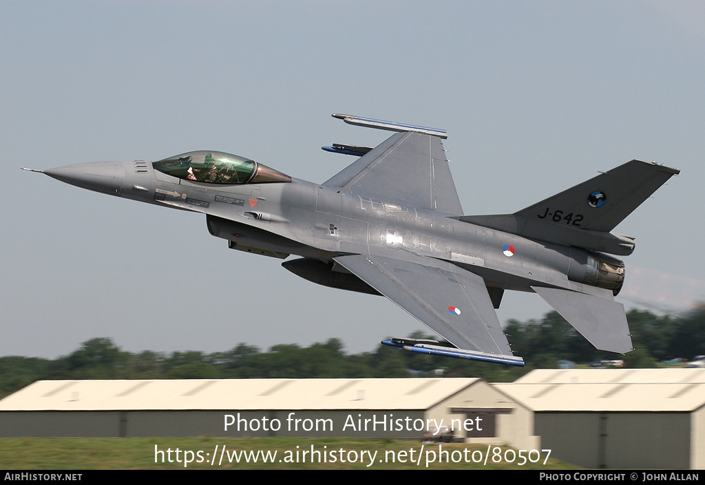 Aircraft Photo of J-642 | General Dynamics F-16AM Fighting Falcon | Netherlands - Air Force | AirHistory.net #80507