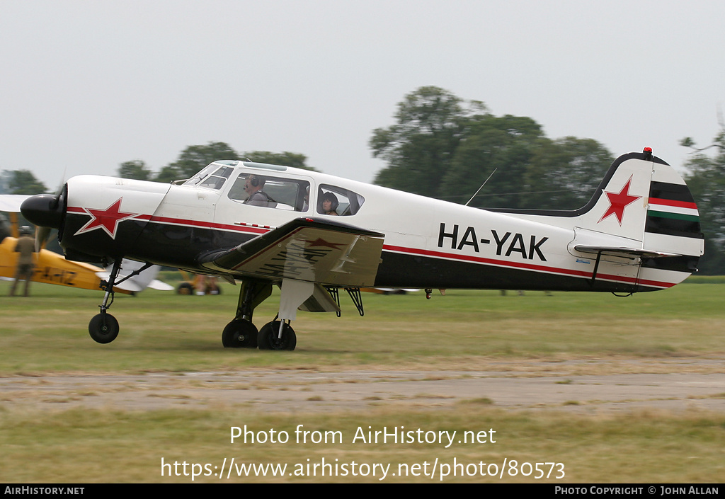 Aircraft Photo of HA-YAK | Yakovlev Yak-18T | AirHistory.net #80573