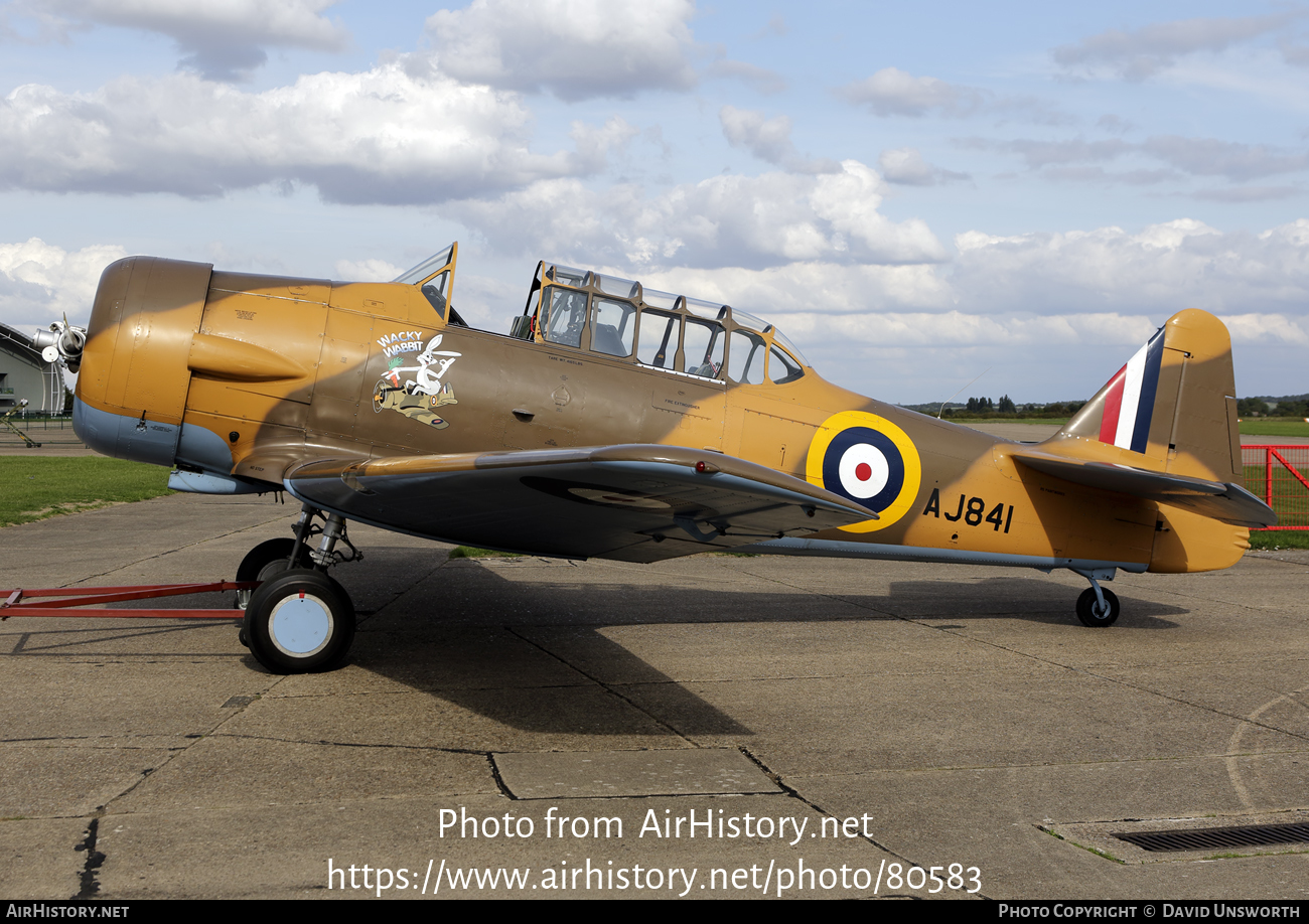 Aircraft Photo of G-BJST / AJ841 | North American T-6H Harvard Mk IV | UK - Air Force | AirHistory.net #80583