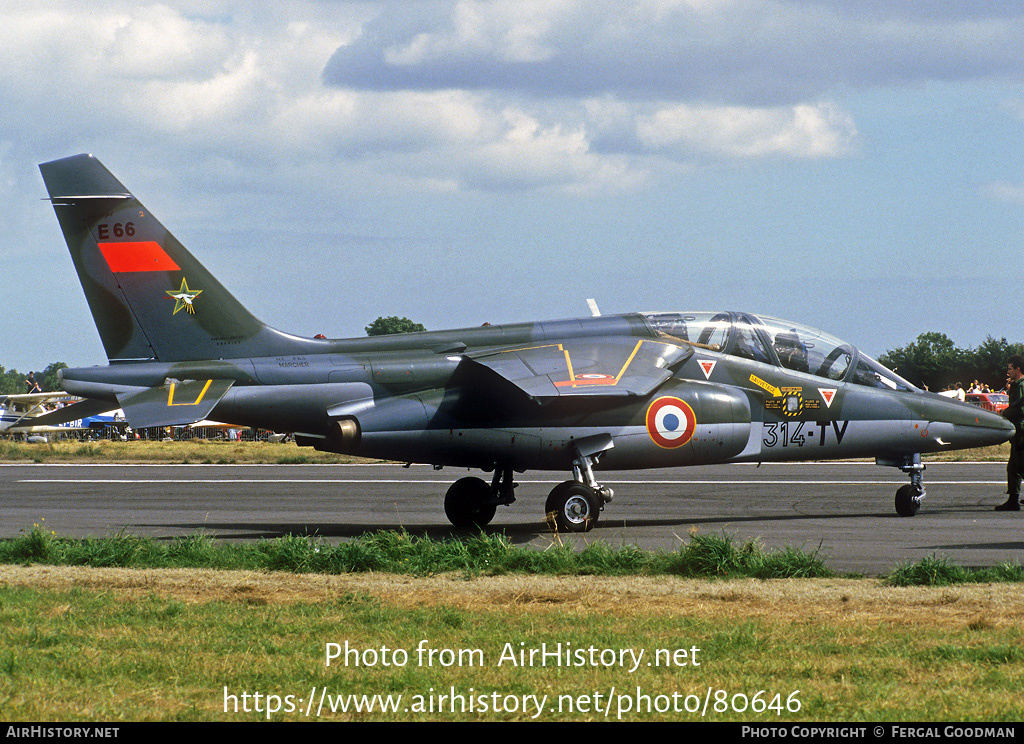 Aircraft Photo of E66 | Dassault-Dornier Alpha Jet E | France - Air Force | AirHistory.net #80646