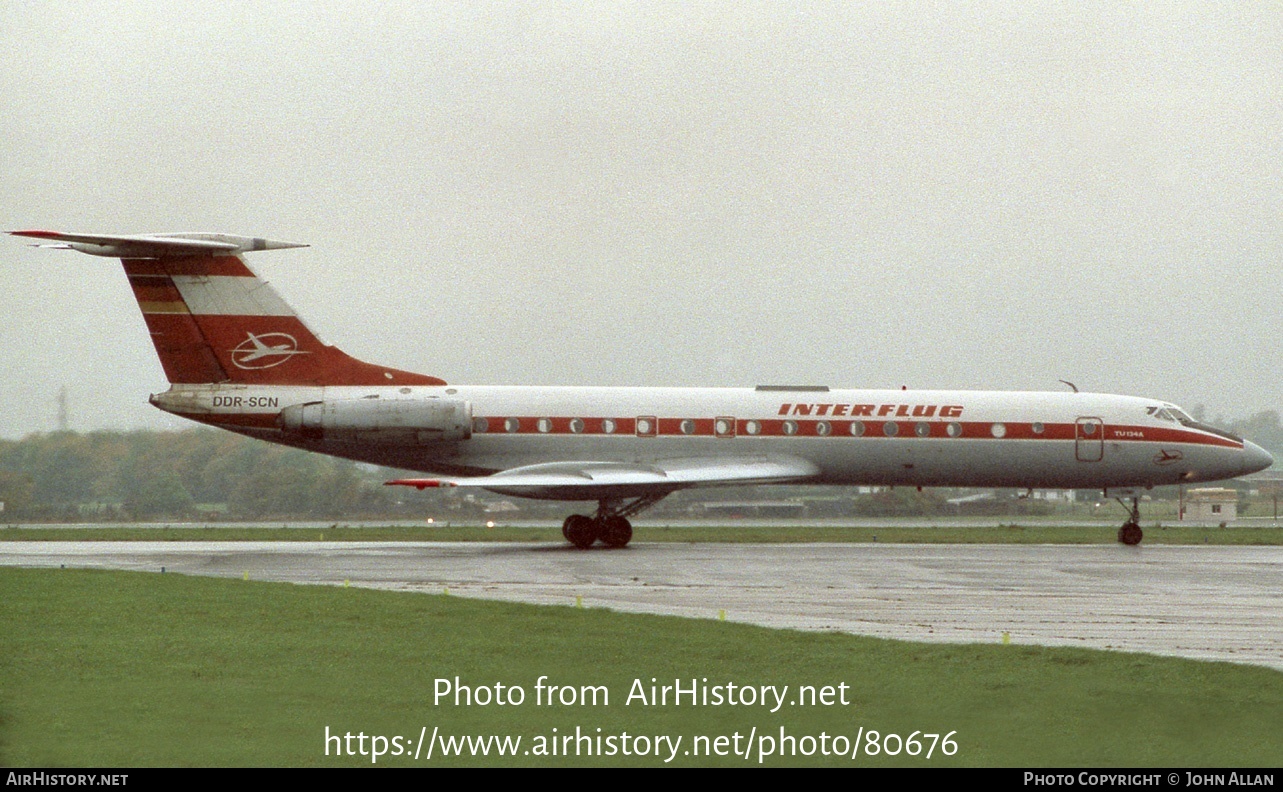 Aircraft Photo of DDR-SCN | Tupolev Tu-134A | Interflug | AirHistory.net #80676