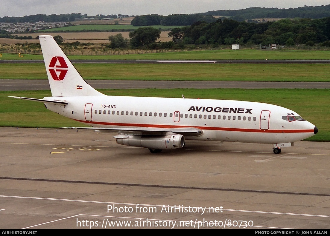 Aircraft Photo of YU-ANX | Boeing 737-281 | Aviogenex | AirHistory.net #80730