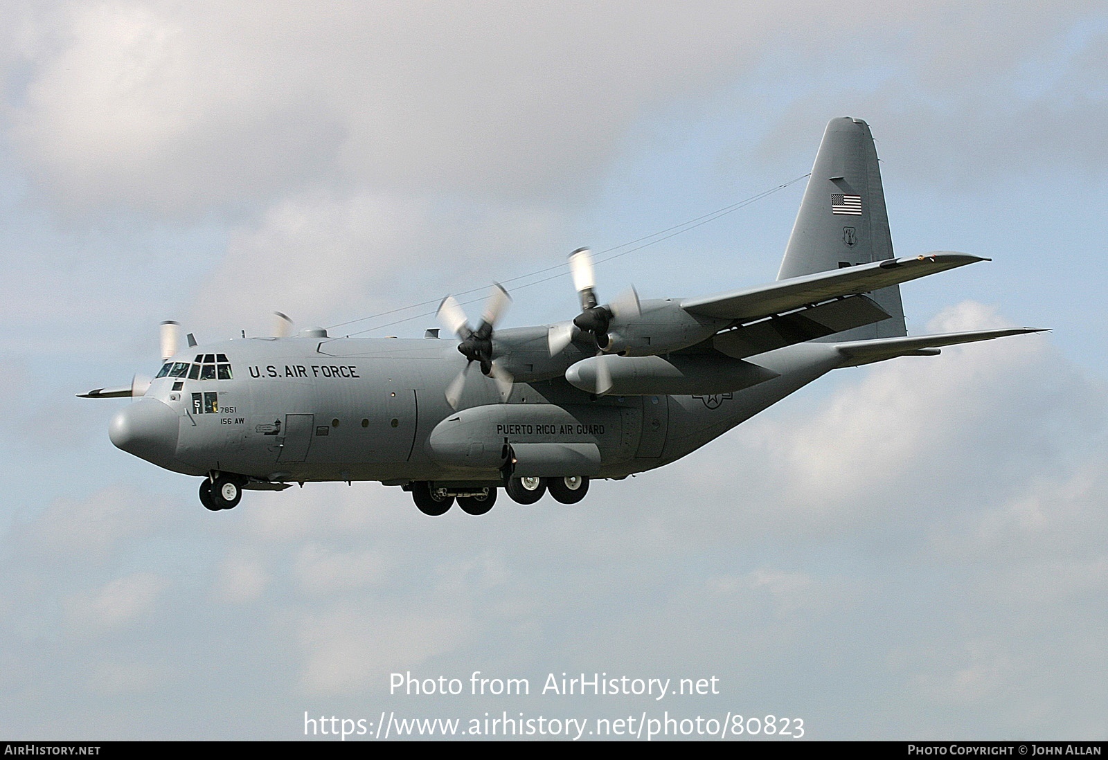 Aircraft Photo of 63-7851 / AF63-851 | Lockheed C-130E Hercules (L-382 ...