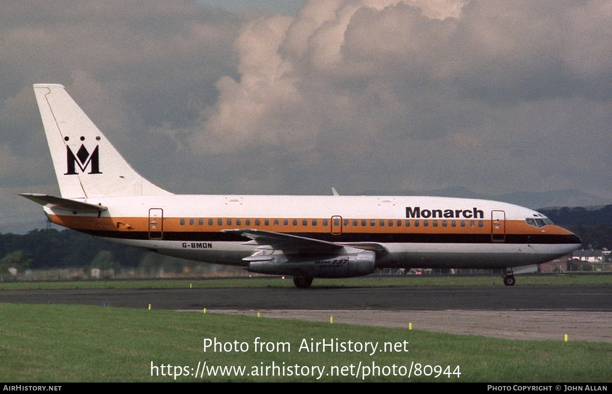 Aircraft Photo of G-BMON | Boeing 737-2K9/Adv | Monarch Airlines | AirHistory.net #80944