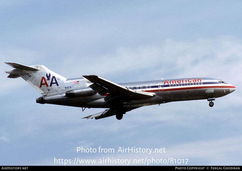 Aircraft Photo of N1974 | Boeing 727-23 | American Airlines | AirHistory.net #81017