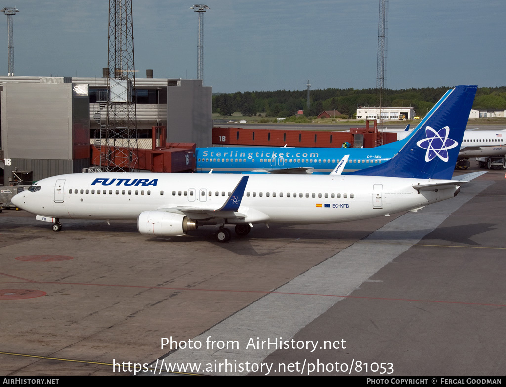 Aircraft Photo of EC-KFB | Boeing 737-86N | Futura International Airways | AirHistory.net #81053