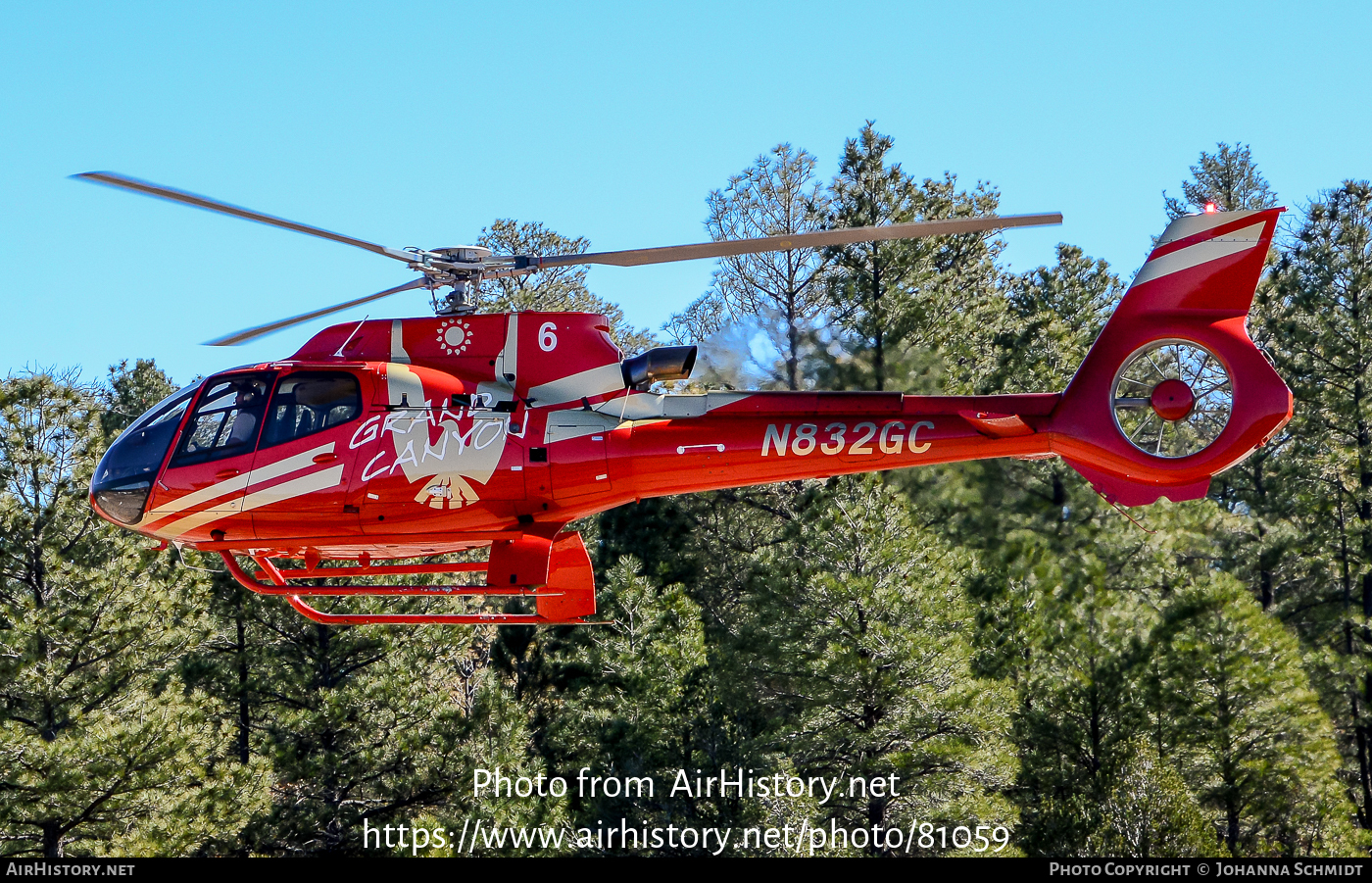 Aircraft Photo of N832GC | Eurocopter EC-130T-2 | Papillon Grand Canyon Helicopters | AirHistory.net #81059