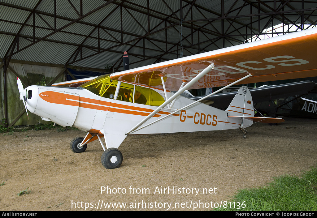 Aircraft Photo of G-CDCS | Piper PA-12 Super Cruiser | AirHistory.net #81136