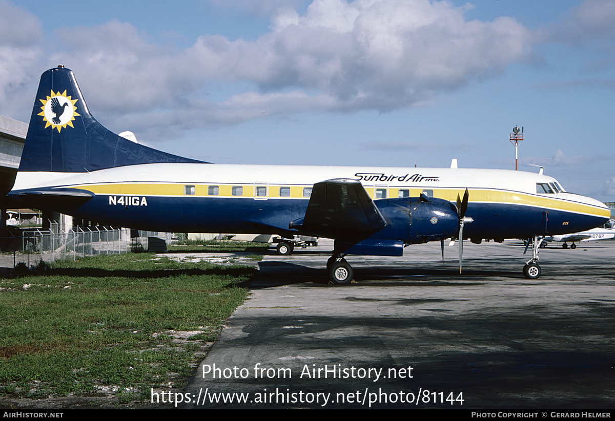 Aircraft Photo of N411GA | Convair 440-0 Metropolitan | Sunbird Air | AirHistory.net #81144