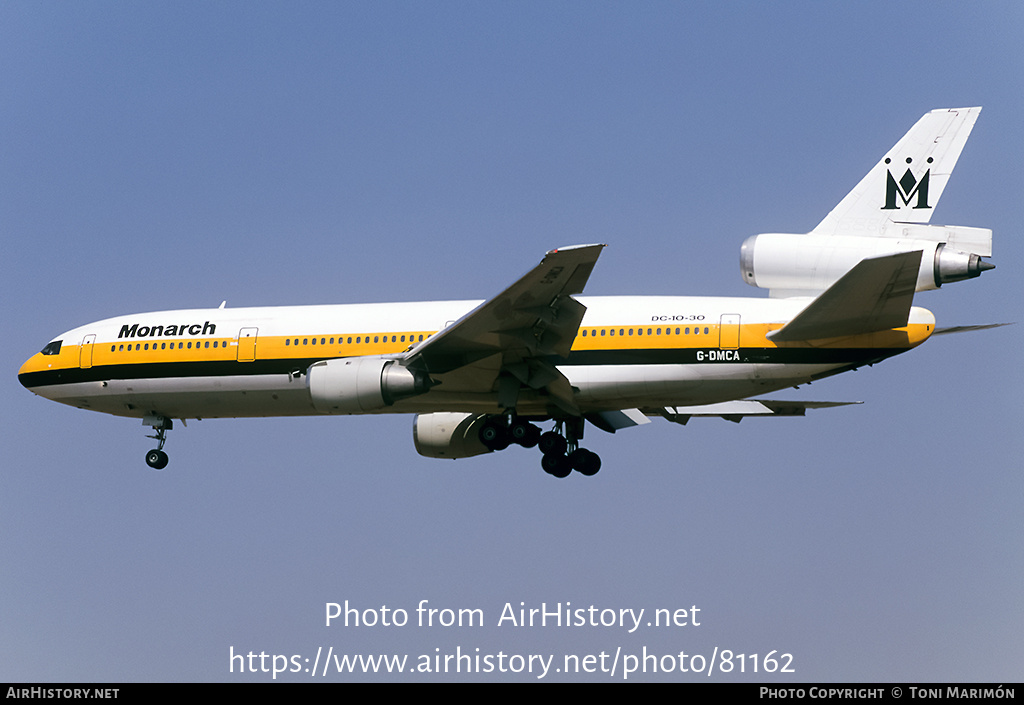 Aircraft Photo of G-DMCA | McDonnell Douglas DC-10-30 | Monarch Airlines | AirHistory.net #81162