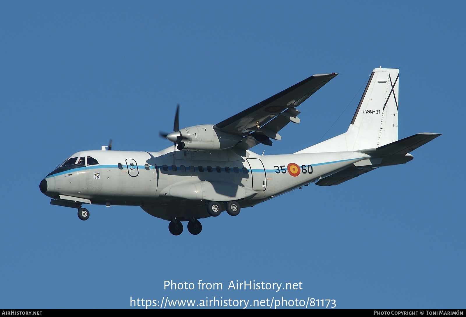 Aircraft Photo of T19A-01 | CASA/IPTN CN235-10 | Spain - Air Force | AirHistory.net #81173