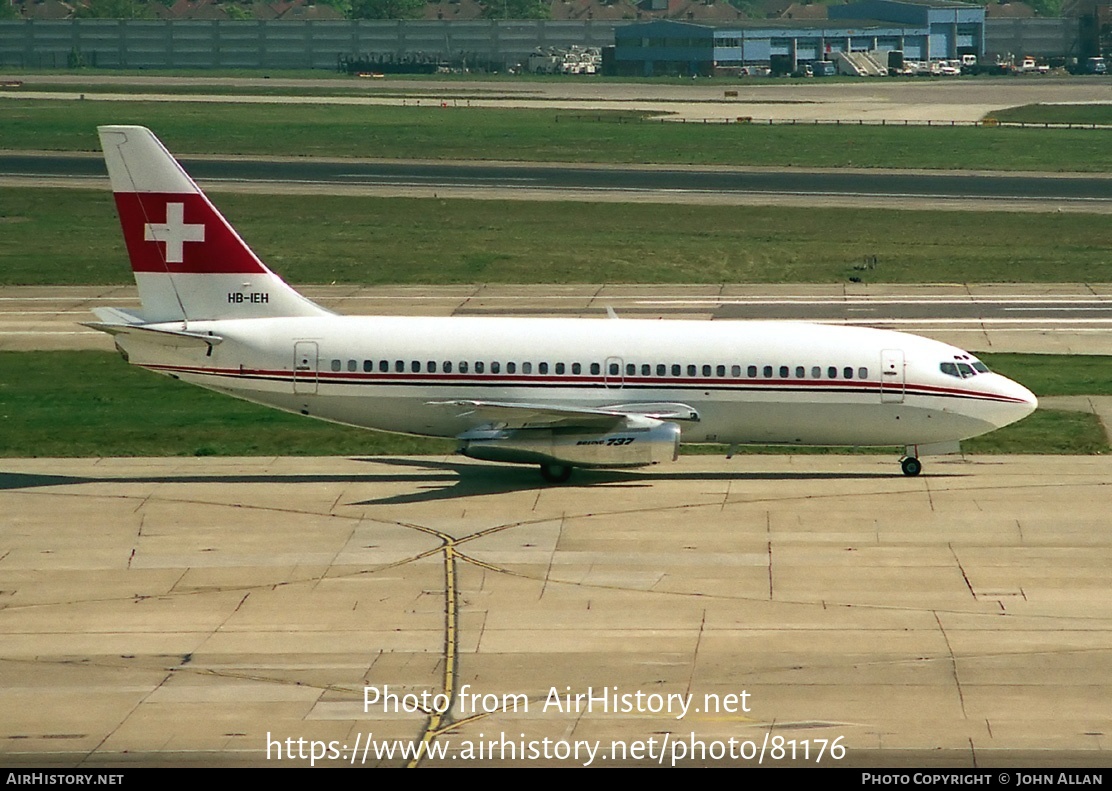 Aircraft Photo of HB-IEH | Boeing 737-2V6/Adv | Petrolair | AirHistory.net #81176